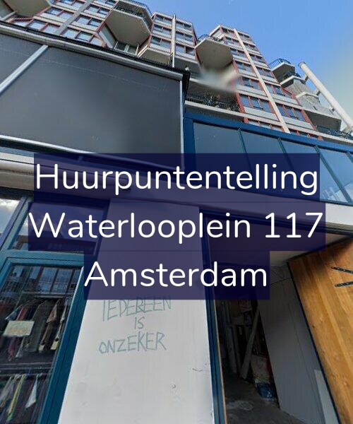 Foto gevel Huurpuntentelling voor Waterlooplein 117, Amsterdam