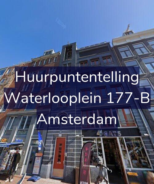 Foto gevel Huurpuntentelling voor Waterlooplein 177-B, Amsterdam