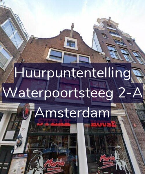 Foto gevel Huurpuntentelling voor Waterpoortsteeg 2-A, Amsterdam