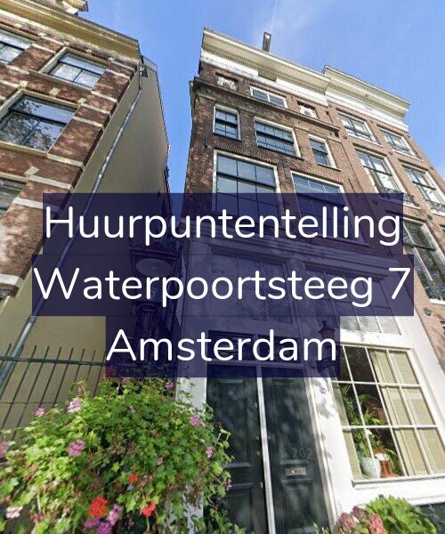 Foto gevel Huurpuntentelling voor Waterpoortsteeg 7, Amsterdam