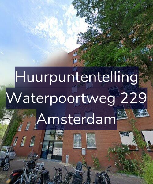 Foto gevel Huurpuntentelling voor Waterpoortweg 229, Amsterdam