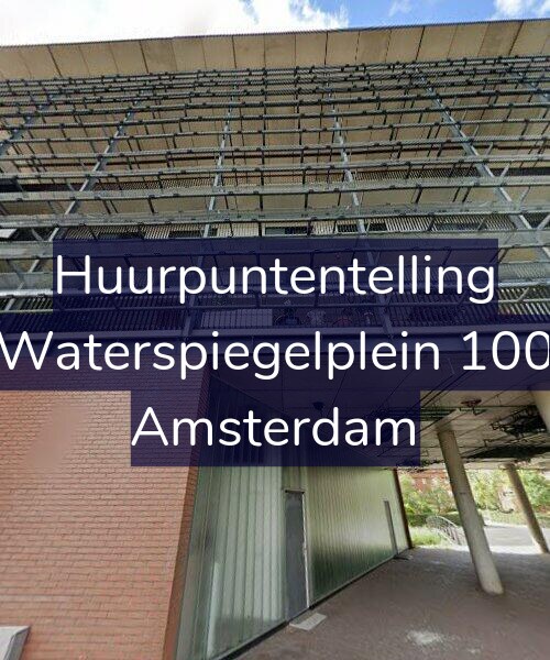Foto gevel Huurpuntentelling voor Waterspiegelplein 100, Amsterdam