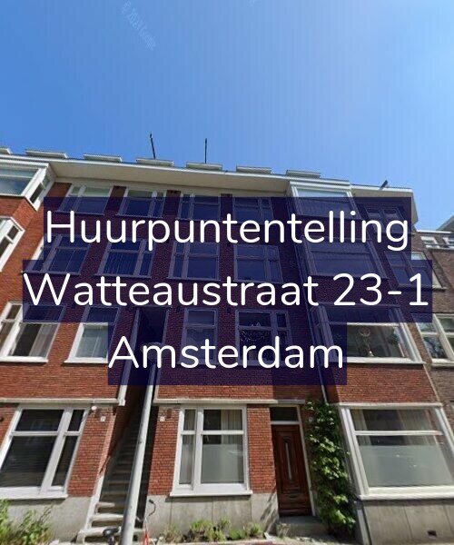 Foto gevel Huurpuntentelling voor Watteaustraat 23-1, Amsterdam