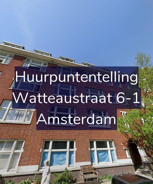 Foto gevel Huurpuntentelling voor Watteaustraat 6-1, Amsterdam