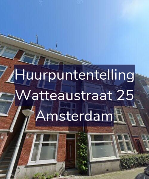 Foto gevel Huurpuntentelling voor Watteaustraat 25, Amsterdam
