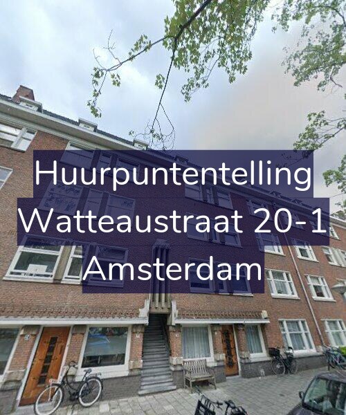Foto gevel Huurpuntentelling voor Watteaustraat 20-1, Amsterdam