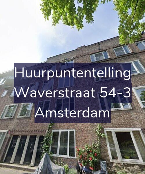 Foto gevel Huurpuntentelling voor Waverstraat 54-3, Amsterdam
