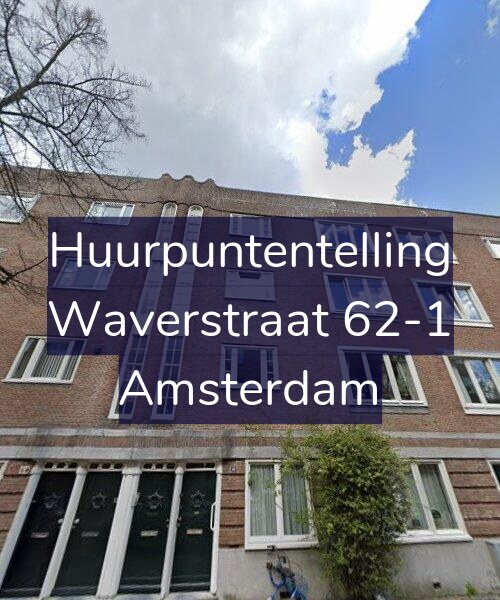 Foto gevel Huurpuntentelling voor Waverstraat 62-1, Amsterdam