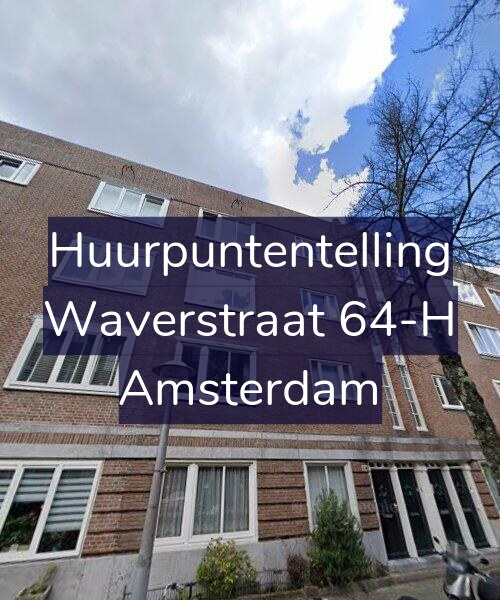 Foto gevel Huurpuntentelling voor Waverstraat 64-H, Amsterdam