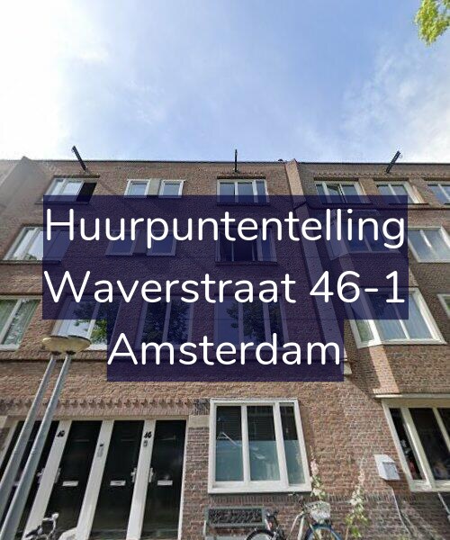 Foto gevel Huurpuntentelling voor Waverstraat 46-1, Amsterdam