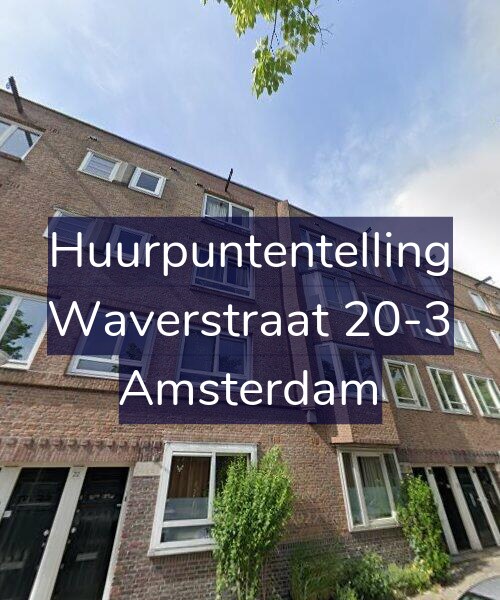 Foto gevel Huurpuntentelling voor Waverstraat 20-3, Amsterdam