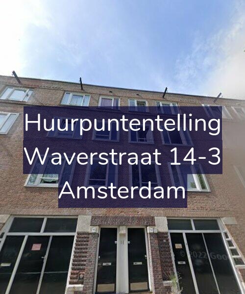 Foto gevel Huurpuntentelling voor Waverstraat 14-3, Amsterdam
