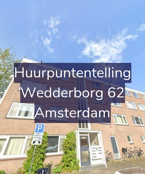 Foto gevel Huurpuntentelling voor Wedderborg 62, Amsterdam