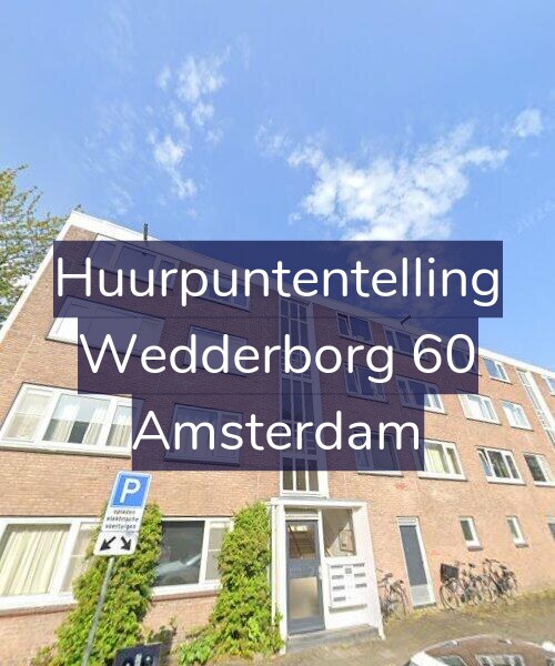 Foto gevel Huurpuntentelling voor Wedderborg 60, Amsterdam