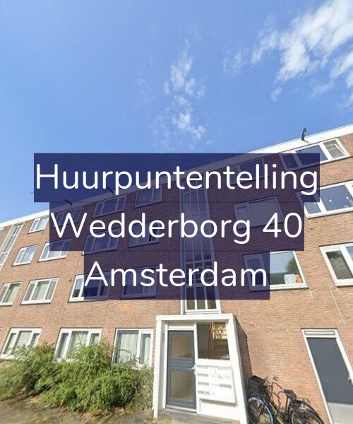 Foto gevel Huurpuntentelling voor Wedderborg 40, Amsterdam