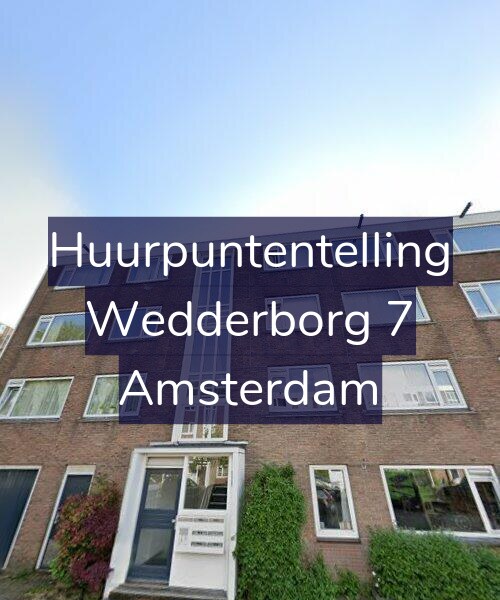Foto gevel Huurpuntentelling voor Wedderborg 7, Amsterdam