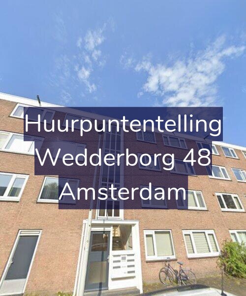 Foto gevel Huurpuntentelling voor Wedderborg 48, Amsterdam