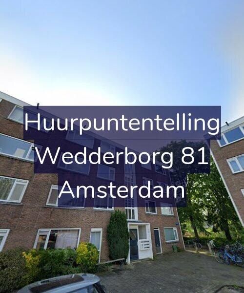 Foto gevel Huurpuntentelling voor Wedderborg 81, Amsterdam