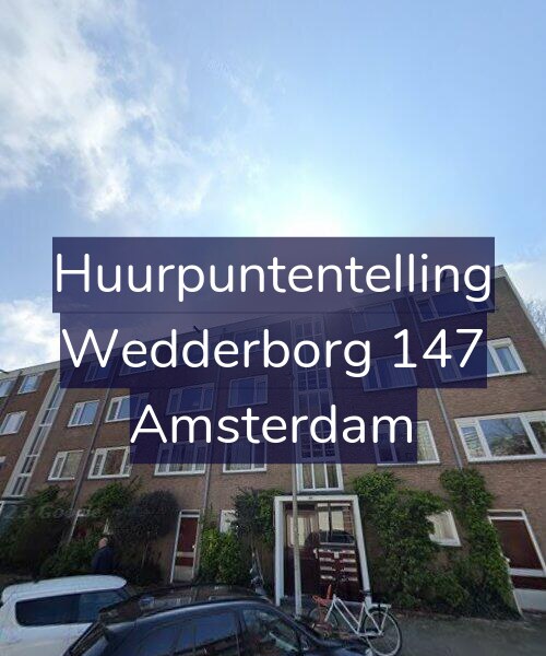 Foto gevel Huurpuntentelling voor Wedderborg 147, Amsterdam