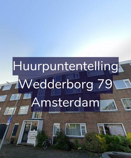 Foto gevel Huurpuntentelling voor Wedderborg 79, Amsterdam