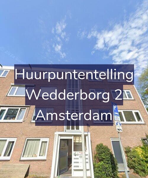 Foto gevel Huurpuntentelling voor Wedderborg 2, Amsterdam