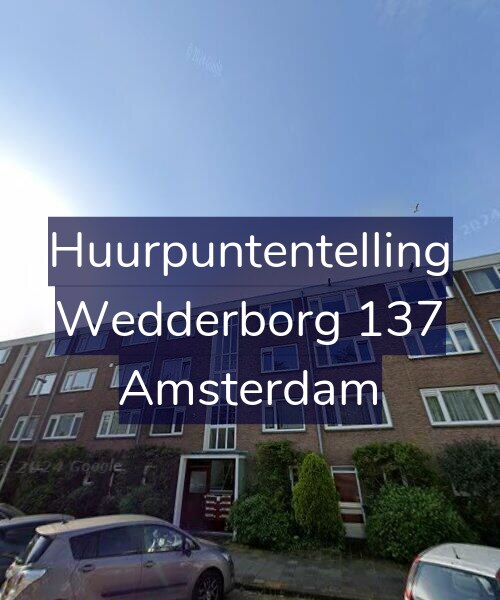 Foto gevel Huurpuntentelling voor Wedderborg 137, Amsterdam