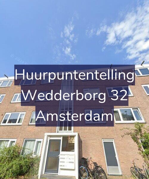 Foto gevel Huurpuntentelling voor Wedderborg 32, Amsterdam