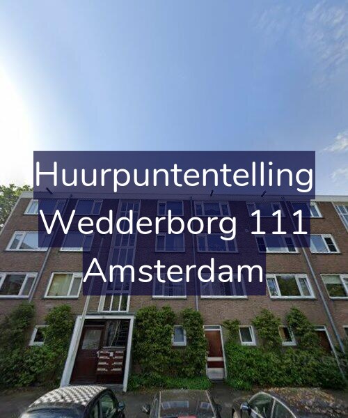 Foto gevel Huurpuntentelling voor Wedderborg 111, Amsterdam