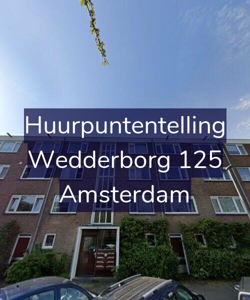 Foto gevel Huurpuntentelling voor Wedderborg 125, Amsterdam