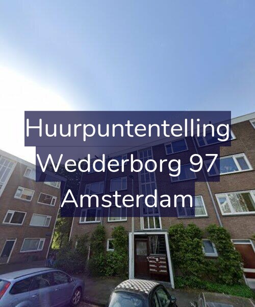 Foto gevel Huurpuntentelling voor Wedderborg 97, Amsterdam
