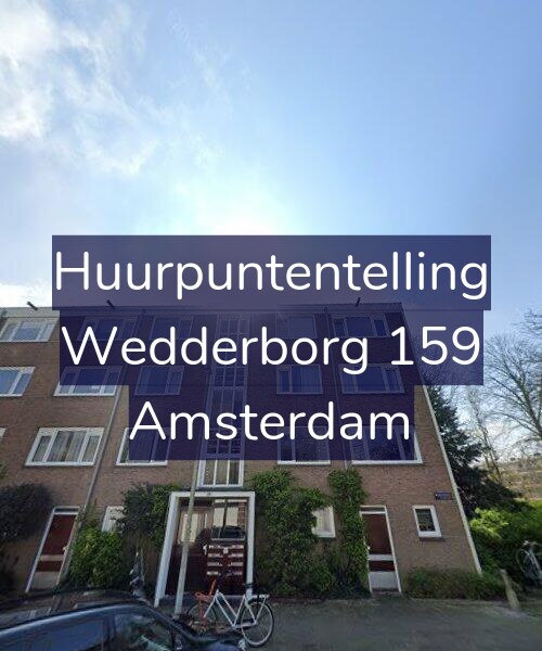 Foto gevel Huurpuntentelling voor Wedderborg 159, Amsterdam
