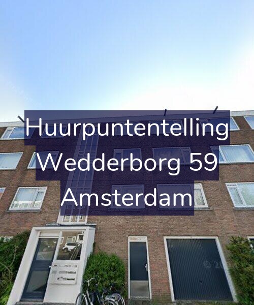 Foto gevel Huurpuntentelling voor Wedderborg 59, Amsterdam