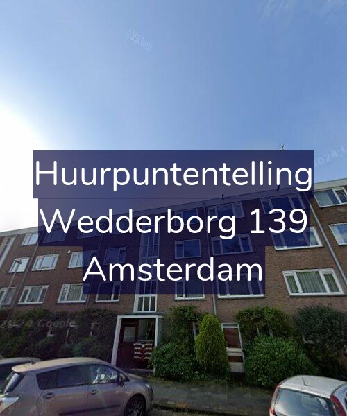 Foto gevel Huurpuntentelling voor Wedderborg 139, Amsterdam