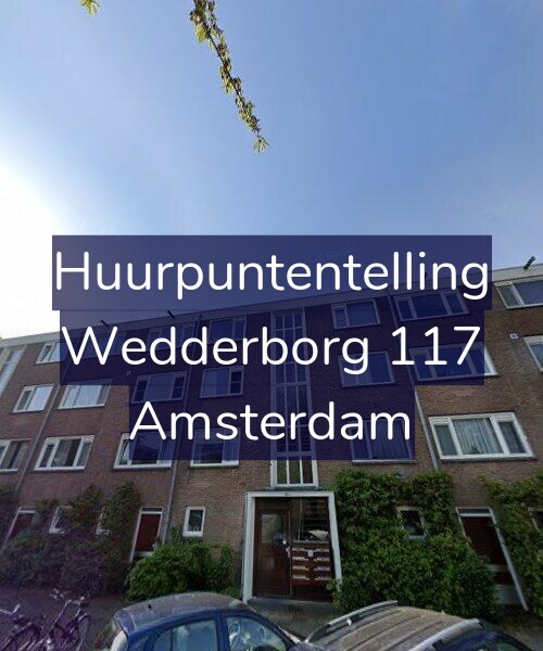 Foto gevel Huurpuntentelling voor Wedderborg 117, Amsterdam