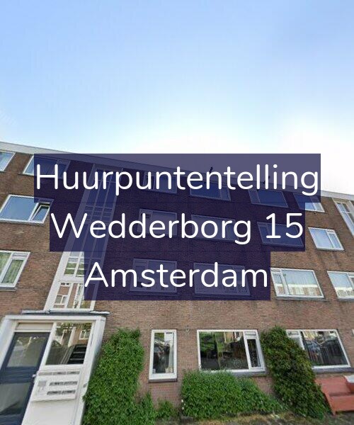 Foto gevel Huurpuntentelling voor Wedderborg 15, Amsterdam