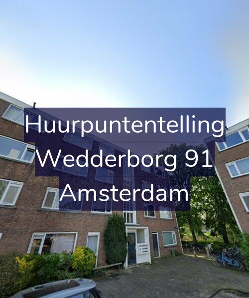 Foto gevel Huurpuntentelling voor Wedderborg 91, Amsterdam
