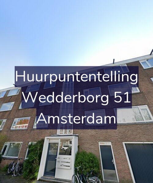 Foto gevel Huurpuntentelling voor Wedderborg 51, Amsterdam