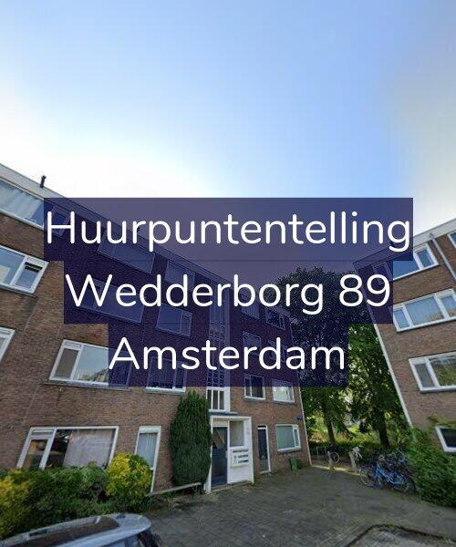 Foto gevel Huurpuntentelling voor Wedderborg 89, Amsterdam