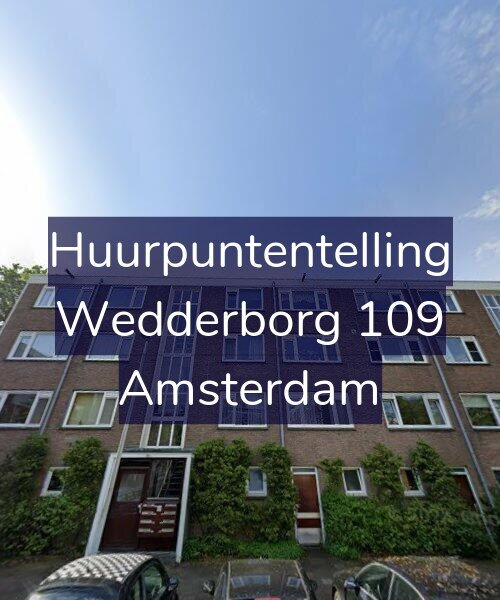 Foto gevel Huurpuntentelling voor Wedderborg 109, Amsterdam