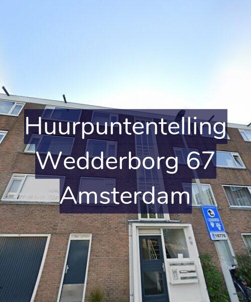 Foto gevel Huurpuntentelling voor Wedderborg 67, Amsterdam