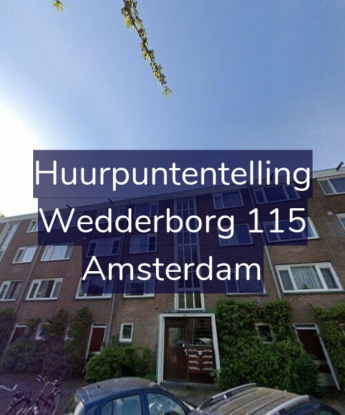 Foto gevel Huurpuntentelling voor Wedderborg 115, Amsterdam