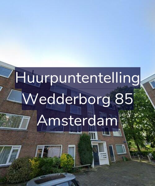 Foto gevel Huurpuntentelling voor Wedderborg 85, Amsterdam