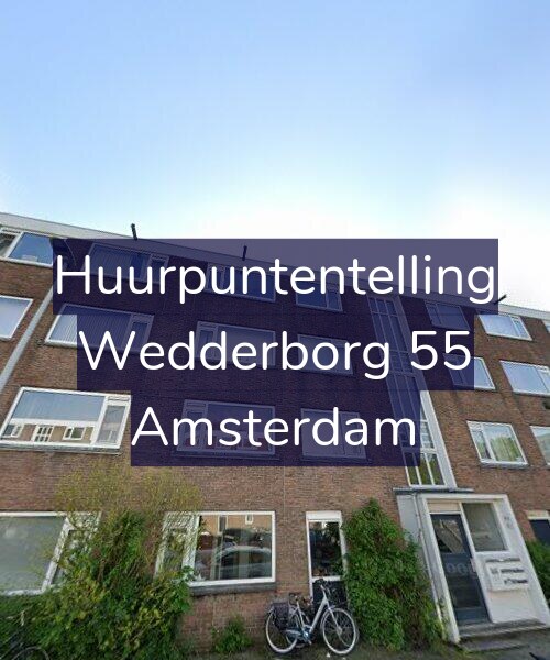 Foto gevel Huurpuntentelling voor Wedderborg 55, Amsterdam
