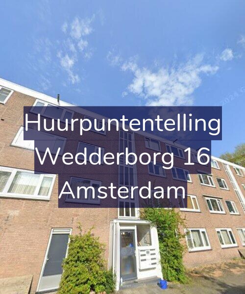 Foto gevel Huurpuntentelling voor Wedderborg 16, Amsterdam