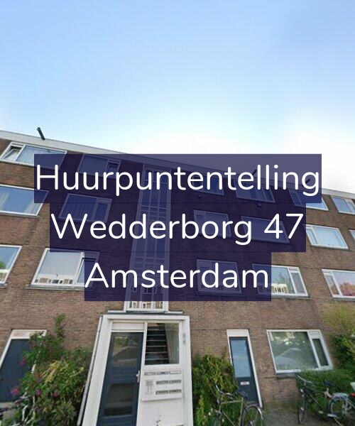 Foto gevel Huurpuntentelling voor Wedderborg 47, Amsterdam
