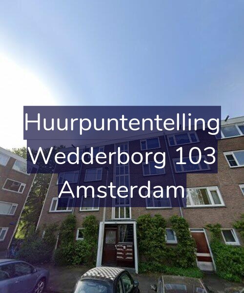 Foto gevel Huurpuntentelling voor Wedderborg 103, Amsterdam