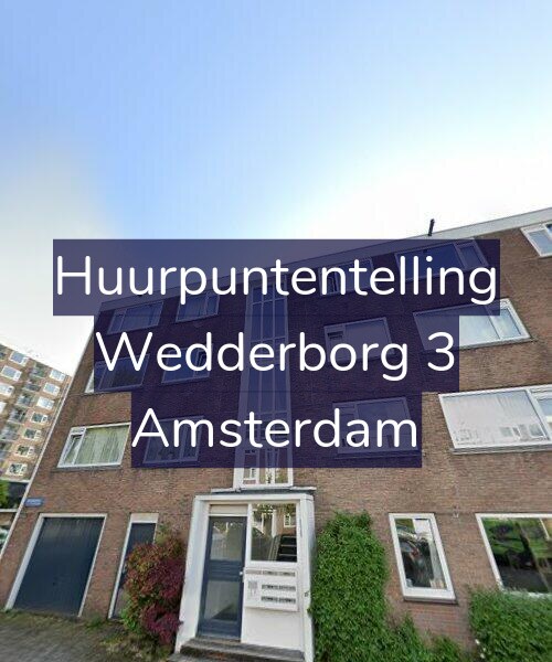 Foto gevel Huurpuntentelling voor Wedderborg 3, Amsterdam