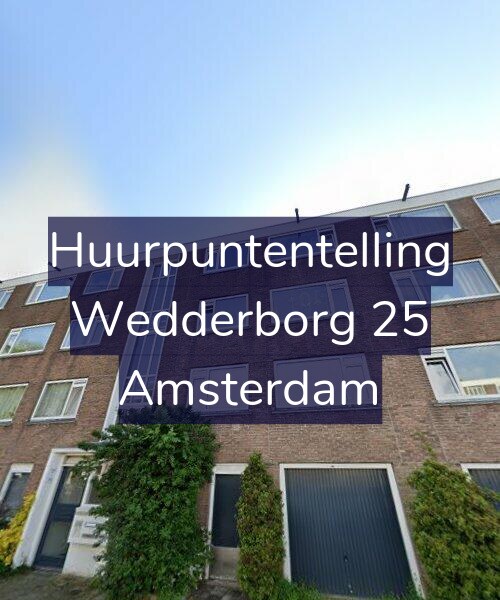 Foto gevel Huurpuntentelling voor Wedderborg 25, Amsterdam