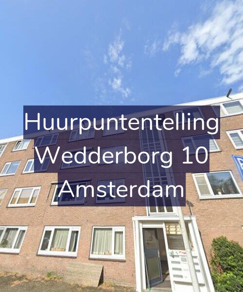 Foto gevel Huurpuntentelling voor Wedderborg 10, Amsterdam