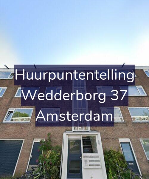 Foto gevel Huurpuntentelling voor Wedderborg 37, Amsterdam